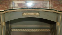 Pamono Antique French Empire Hand Painted Dressing Table with Tri Fold Mirror, 1900 Sale
