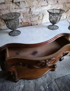 Pamono Antique French Empire Napoleon III Console Table in Mahogany, 1860 New