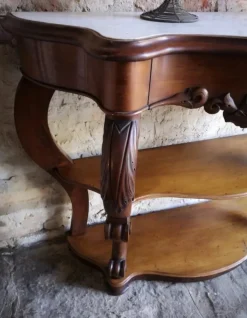 Pamono Antique French Empire Napoleon III Console Table in Mahogany, 1860 New
