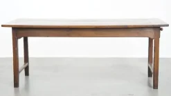 Pamono Antique French Farm Chestnut Dining Table with Drawers, Early 19th Century Best