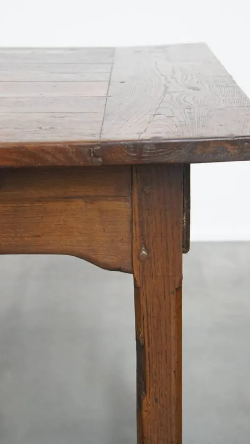 Pamono Antique French Farm Chestnut Dining Table with Drawers, Early 19th Century Best