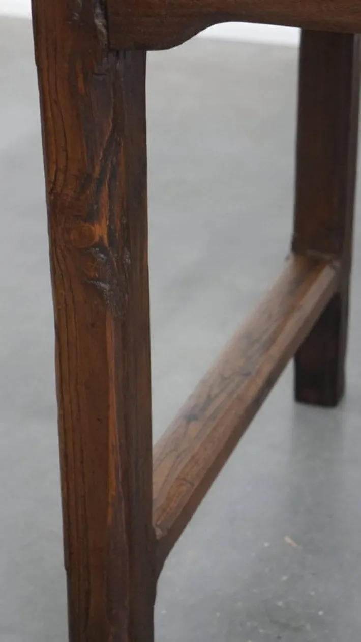 Pamono Antique French Farm Chestnut Dining Table with Drawers, Early 19th Century Best