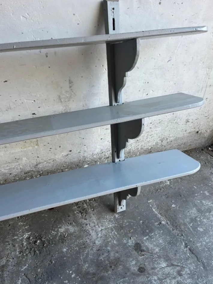 Pamono Antique French Industrial Style Wall Rack New