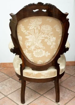 Pamono Antique French Louis Philippe Armchairs in Exotic Fine Woods, Mid-19th Century, Set of 2 Online