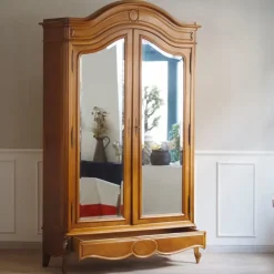 Pamono Antique French Louis XV Style Mirror Cabinet, 1890s