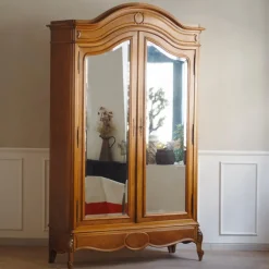 Pamono Antique French Louis XV Style Mirror Cabinet, 1890s