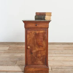 Pamono Antique French Marble Top Bedside Cabinet New