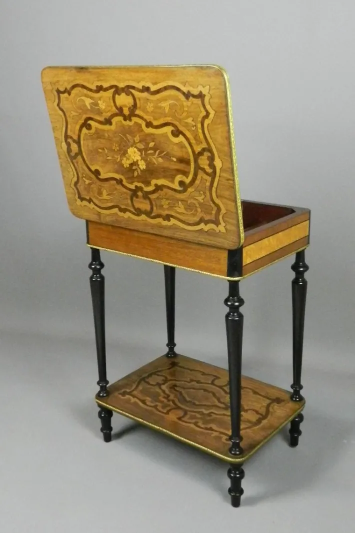 Pamono Antique French Marquetry Work Table Discount