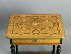 Pamono Antique French Marquetry Work Table Discount