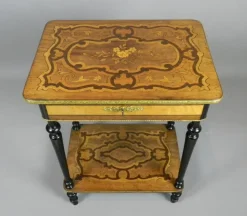 Pamono Antique French Marquetry Work Table Discount
