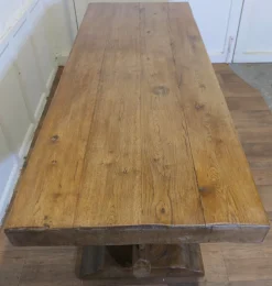 Pamono Antique French Oak Refectory Table, 1890s Discount