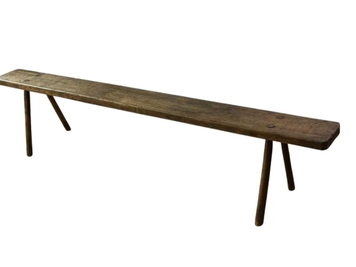 Pamono Antique French Rustic Farmhouse Bench Discount
