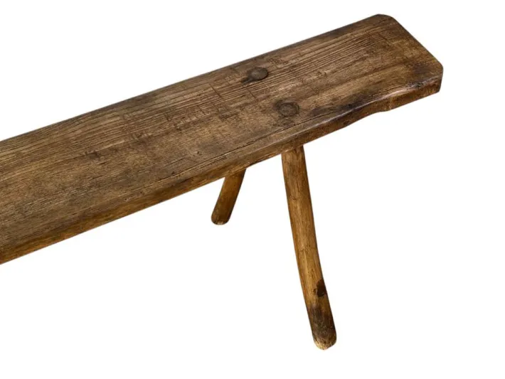 Pamono Antique French Rustic Farmhouse Bench Discount