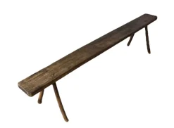 Pamono Antique French Rustic Farmhouse Bench Discount
