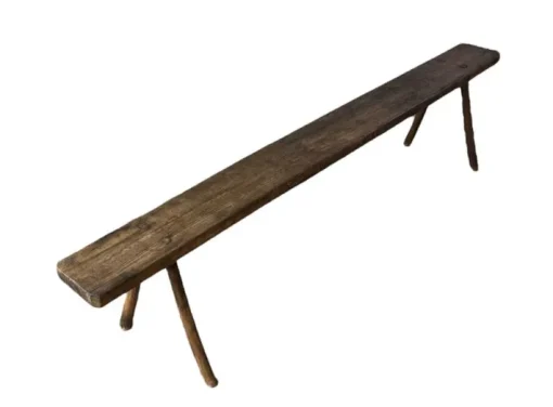 Pamono Antique French Rustic Farmhouse Bench Discount
