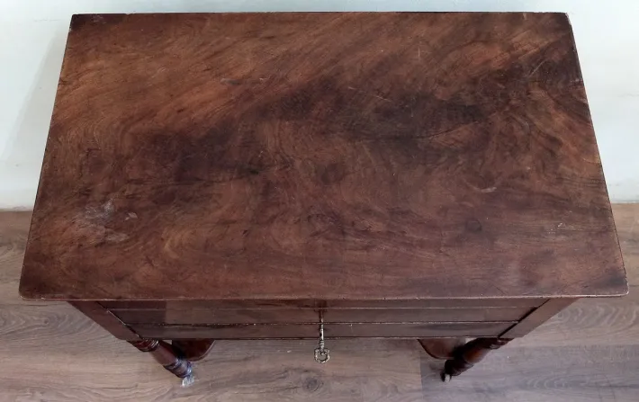 Pamono Antique French Side Table on Casters Clearance