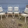 Pamono Antique French Wrought Iron Bistro Chairs, Set of 4 Online