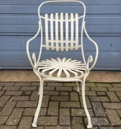 Pamono Antique French Wrought Iron Bistro Chairs, Set of 4 Online