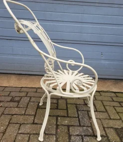 Pamono Antique French Wrought Iron Bistro Chairs, Set of 4 Online