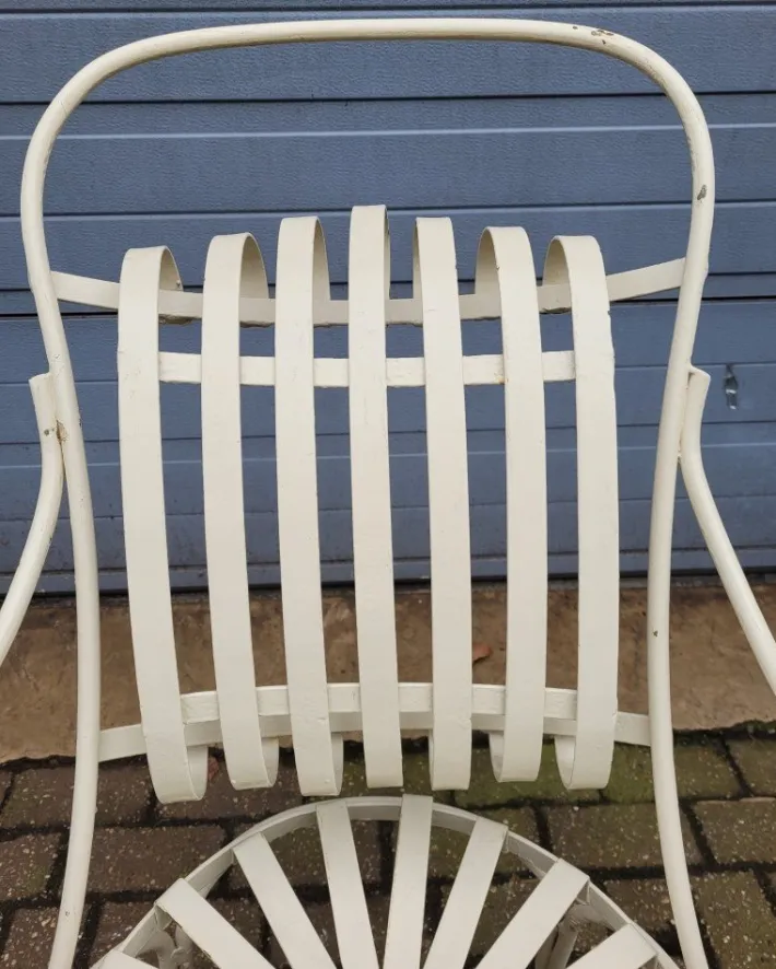 Pamono Antique French Wrought Iron Bistro Chairs, Set of 4 Online