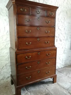 Pamono Antique George III Mahogany Tallboy, 1760 Best