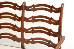 Pamono Antique Georgian Ladderback Settee, 1820s Clearance