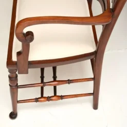 Pamono Antique Georgian Ladderback Settee, 1820s Clearance