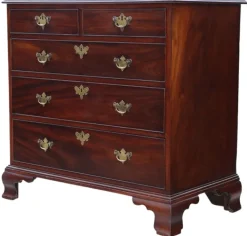 Pamono Antique Georgian Mahogany Chest of Drawers, Late 18th-Early 19th Century New