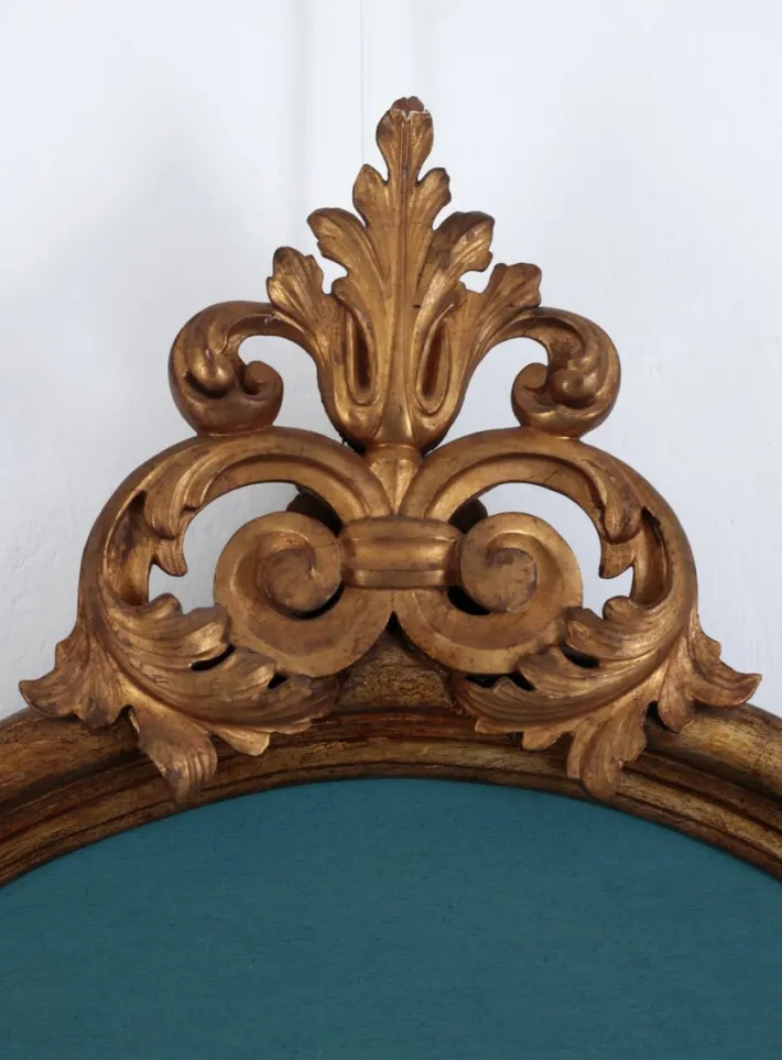 Pamono Antique Gilded Headboard with Louis XIV Style Central Decoration, 1950s Discount
