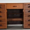 Pamono Antique Haagse School Oak Work Desk, 1920s