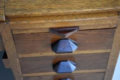 Pamono Antique Haagse School Oak Work Desk, 1920s