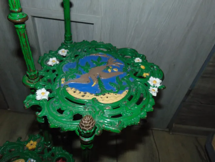Pamono Antique Industrial German Brass Garden Table Discount