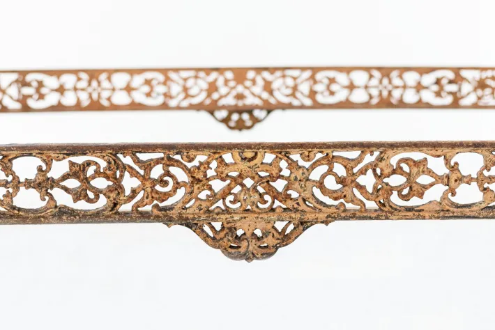 Pamono Antique Industrial Single Bed in Wrought Iron, 1890s Sale
