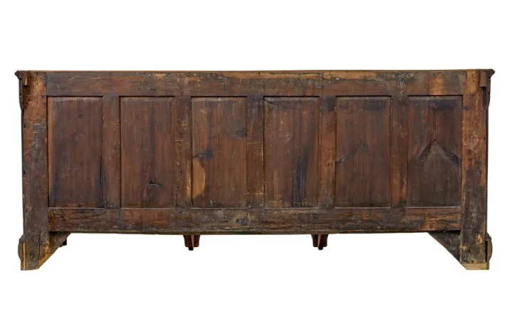 Pamono Antique Inlaid Oak Dresser Base, 1760s Hot