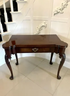 Pamono Antique Irish George II Chippendale Mahogany Card Table, 1750 Online