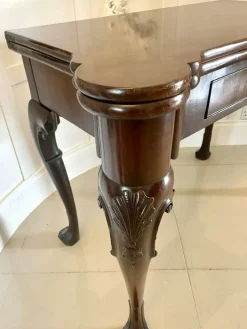 Pamono Antique Irish George II Chippendale Mahogany Card Table, 1750 Online