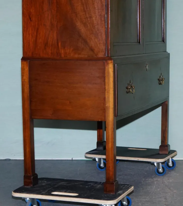 Pamono Antique Irish Georgian Style Hardwood Wardrobe from Millar & Beatty