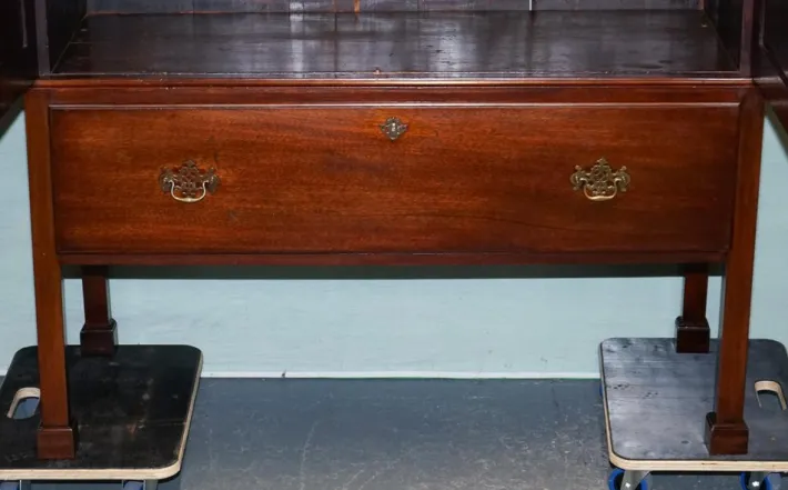 Pamono Antique Irish Georgian Style Hardwood Wardrobe from Millar & Beatty