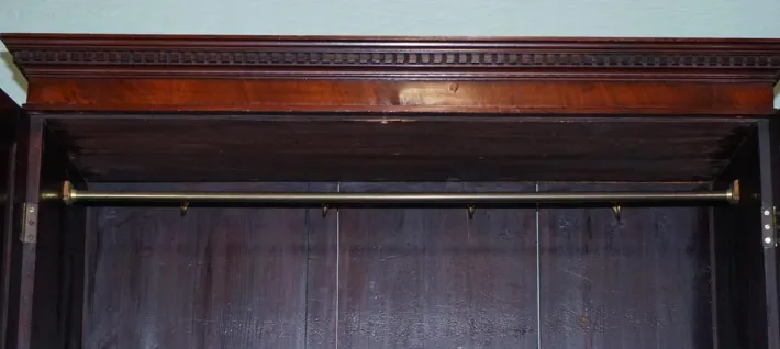 Pamono Antique Irish Georgian Style Hardwood Wardrobe from Millar & Beatty