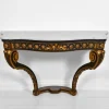 Pamono Antique Italian Console Table with Gilt & Ebonised Marble Top Sale