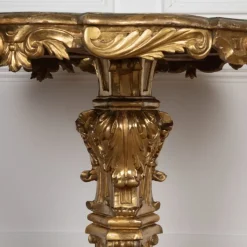 Pamono Antique Italian Giltwood Centre Table, 1840
