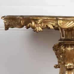 Pamono Antique Italian Giltwood Centre Table, 1840