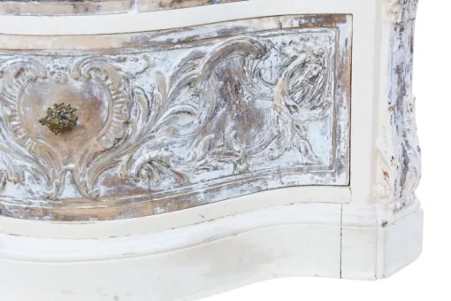 Pamono Antique Italian Painted Carved Serpentine Chest of Drawers, 1920s Discount