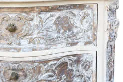 Pamono Antique Italian Painted Carved Serpentine Chest of Drawers, 1920s Discount