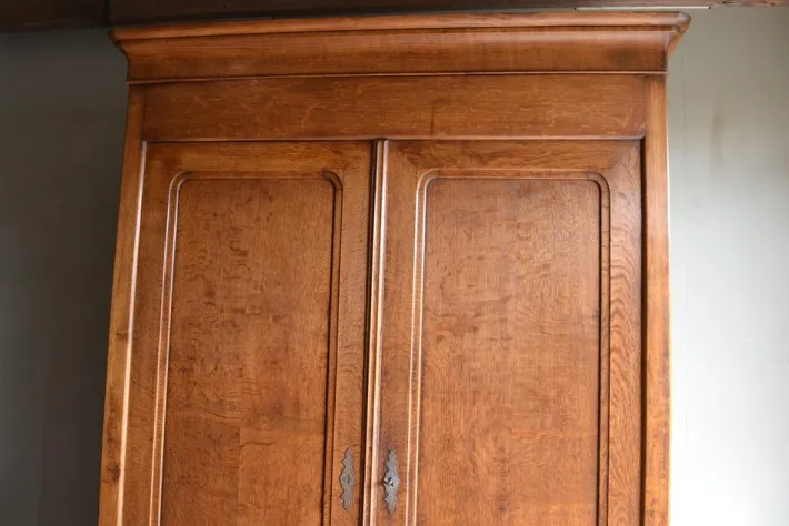 Pamono Antique Louis Philippe Oak Cabinet Sale