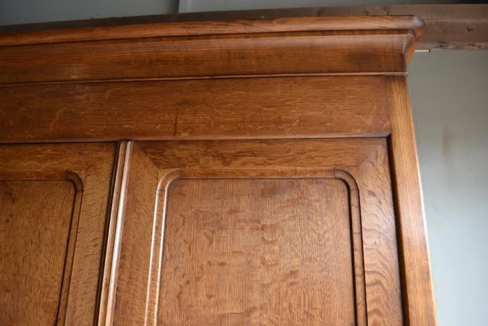 Pamono Antique Louis Philippe Oak Cabinet Sale