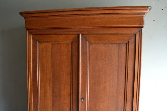 Pamono Antique Louis Philippe Oak Maiden Wardrobe Clearance