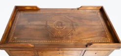Pamono Antique Louis XVI Center Room Desk in Solid Walnut, Naples, 18th Century Clearance