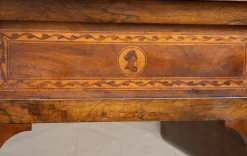 Pamono Antique Louis XVI Center Room Desk in Solid Walnut, Naples, 18th Century Clearance