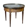 Pamono Antique Louis XVI Wooden Game Table with Brass and Marble Top, 1890s Best